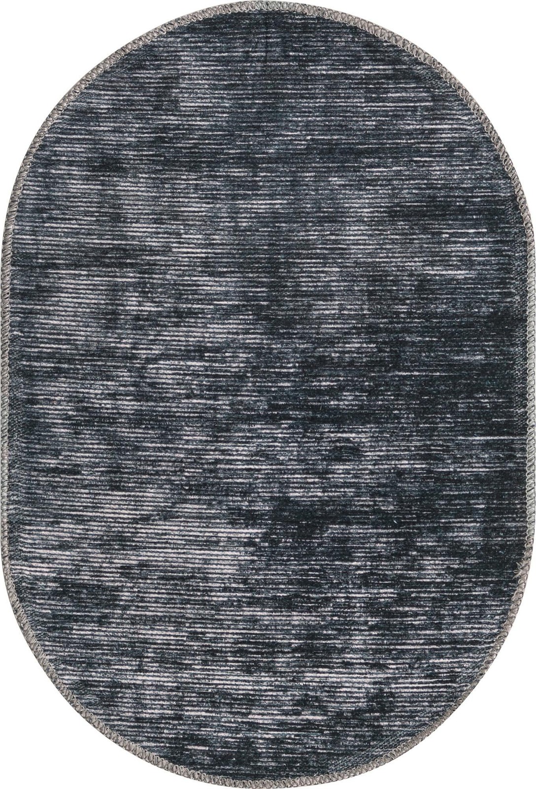 2' x 3' Prewitt · Linear abstract rug, black and ivory