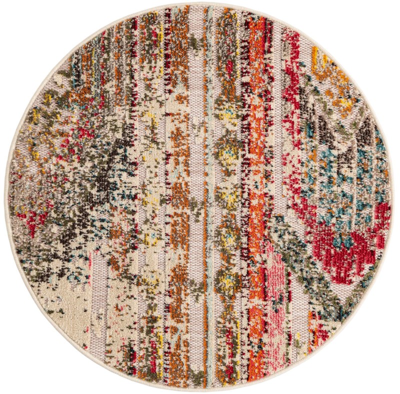 3' x 3' Cleary · Abstract Outdoor Rug, multi beige