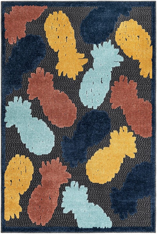 Ewell · Border Outdoor Rug, black