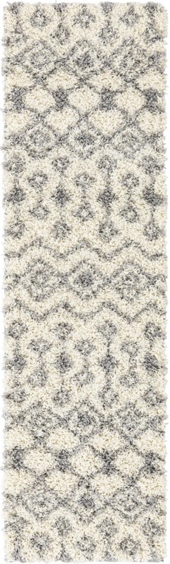 Bayley · Trellis Shag Rug, ivory