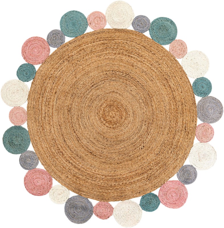 7' 10 x 7' 10 Cranston · Solid Braided Jute Rug, multi