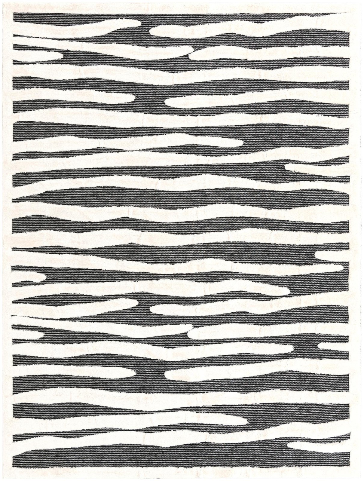 9' x 12' Villiers · Abstract rug, gray