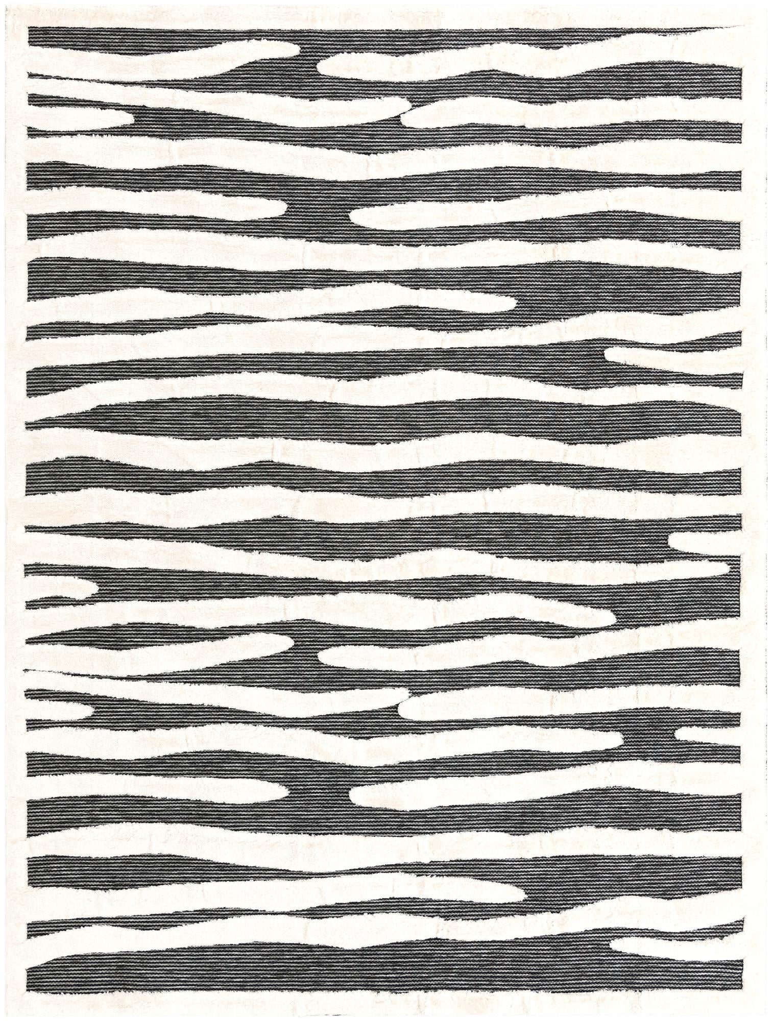 9' x 12' Villiers · Abstract rug, gray