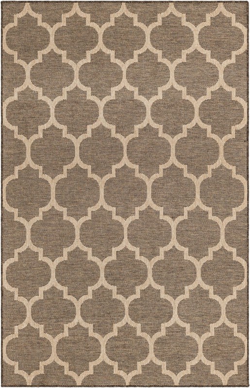 Flora · Trellis rug, brown and natural