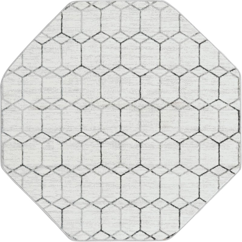 Babcock · Geometric rug, white