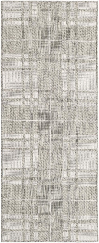 Maguire · Plaid Outdoor Rug, gray