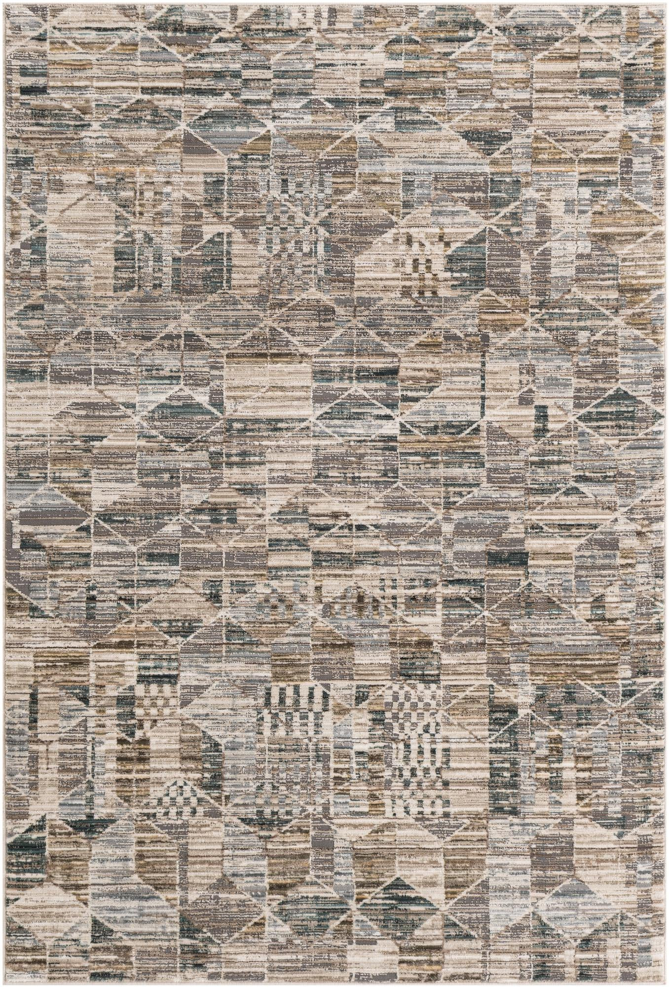 4' x 6' Ponca · Abstract rug, sky beige