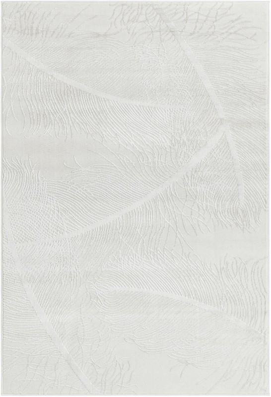 Chase · Feather rug, ivory and white
