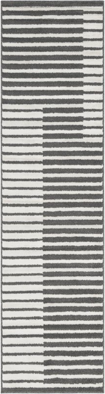 Crossing · Lines rug, gray
