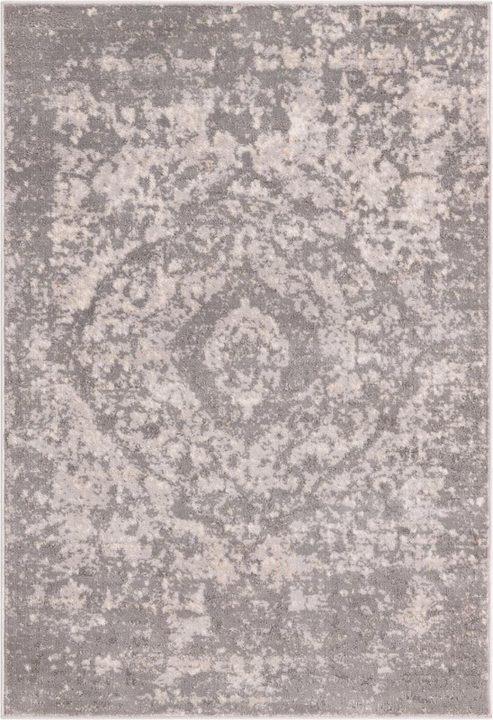 Priestley · Medallion rug, gray