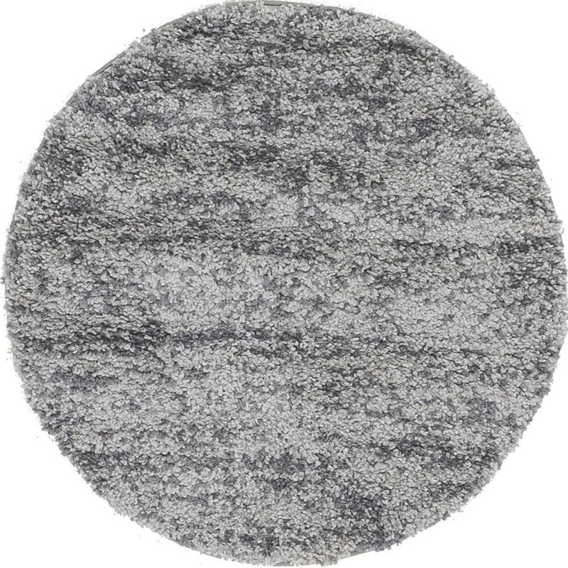 3' 3 x 3' 3 Shapley · Lines Shag Rug, gray