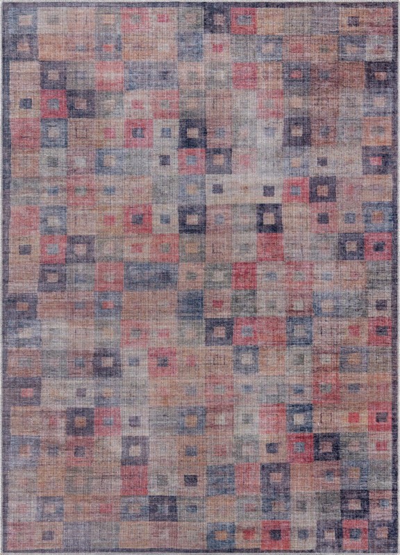 7' 3 x 10' Lewes · Geometric Washable Rug, multi