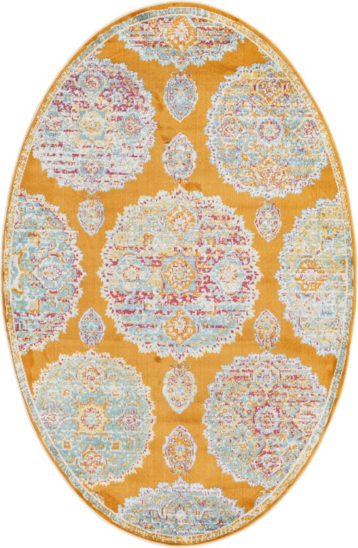 Mather · Medallion rug, orange