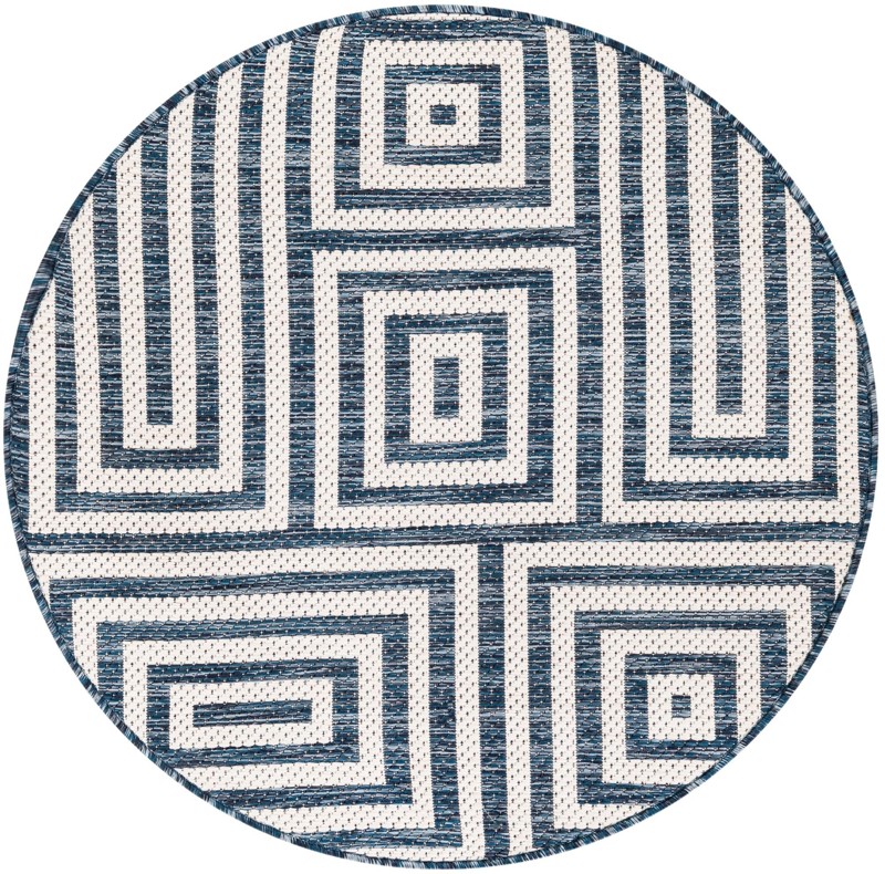 Cumberland · Geometric Outdoor Rug, blue