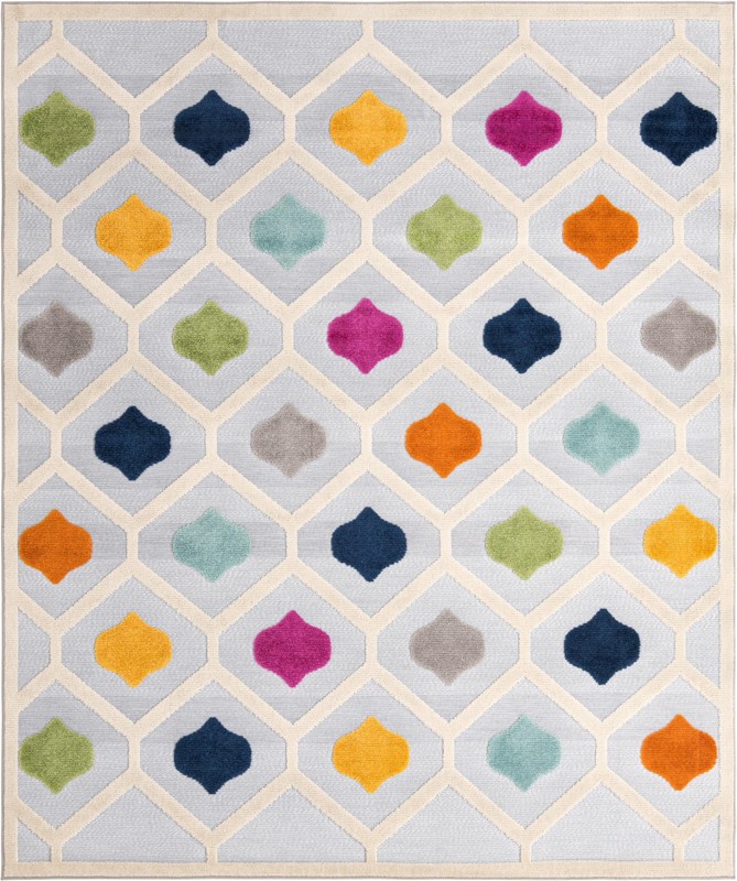 7' 10 x 10' Raleigh · Geometric Outdoor Rug, gray