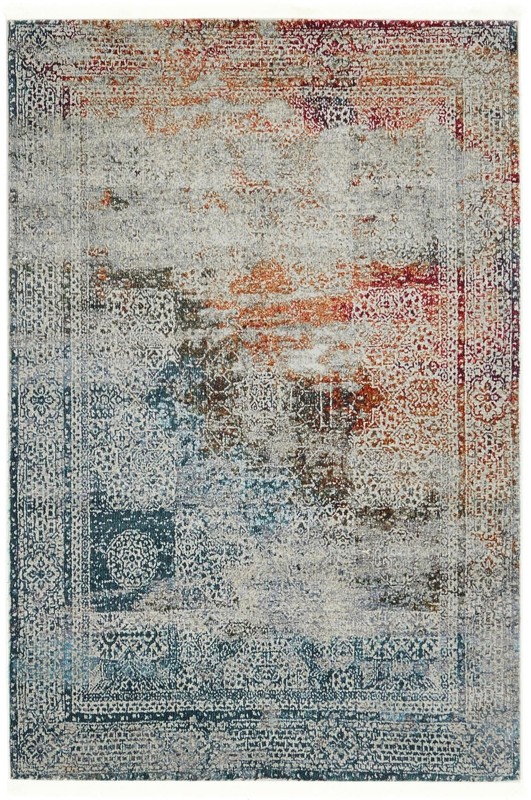 4' 3 x 6' Colfax · Border rug, multicolor