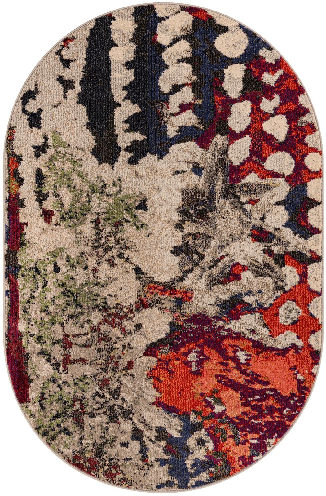 4' 1 x 6' 1 Woodbury · Abstract Washable Rug, multi
