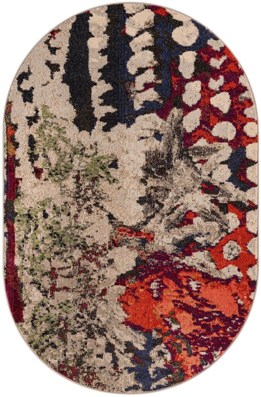 4' 1 x 6' 1 Woodbury · Abstract Washable Rug, multi