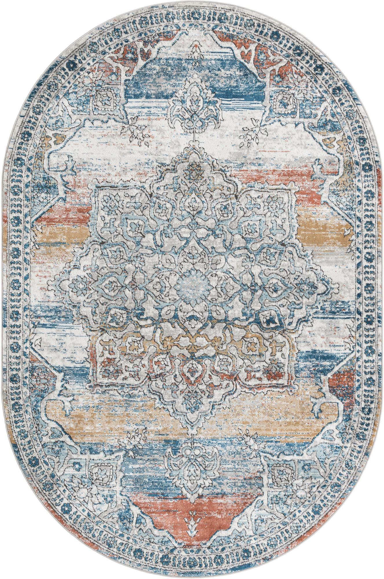 6' x 9' Wade · Medallion rug, multi