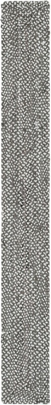 1' 2 x 10' Heywood · Solid Chindi Rug, gray