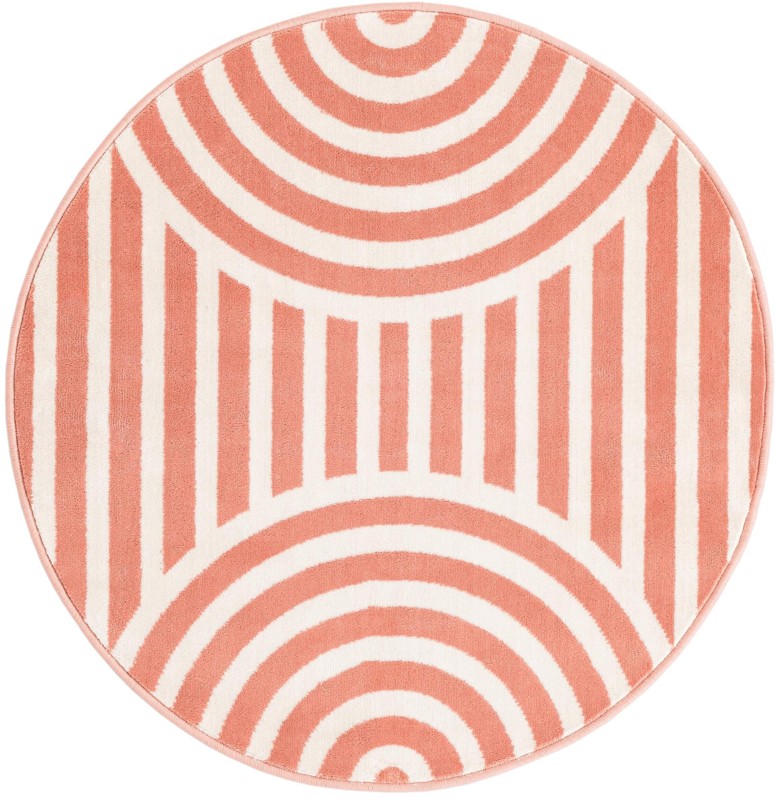 Nye · Border rug, soft coral pink