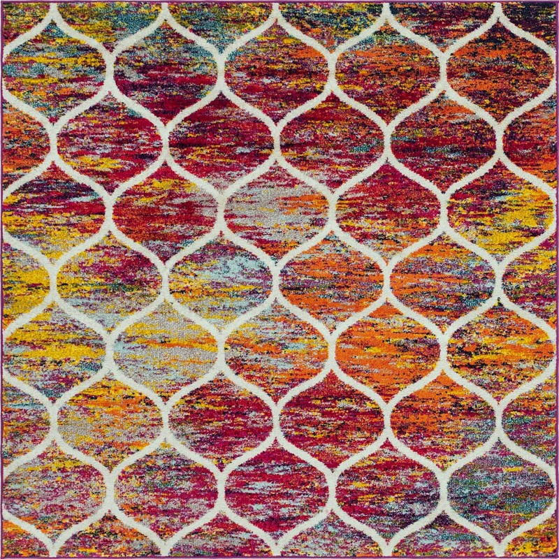 4' x 4' Ingram · Lattice rug
