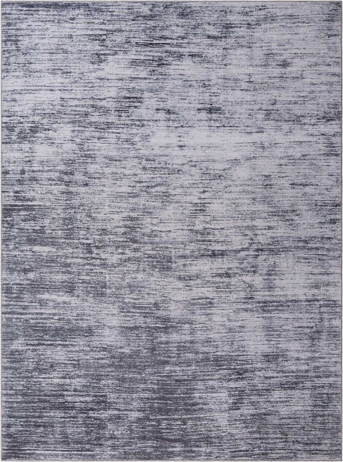 9' x 12' Prewitt · Gradient lines rug, gray and ivory