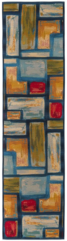 2' 7 x 12' Lomax · Abstract Outdoor Rug