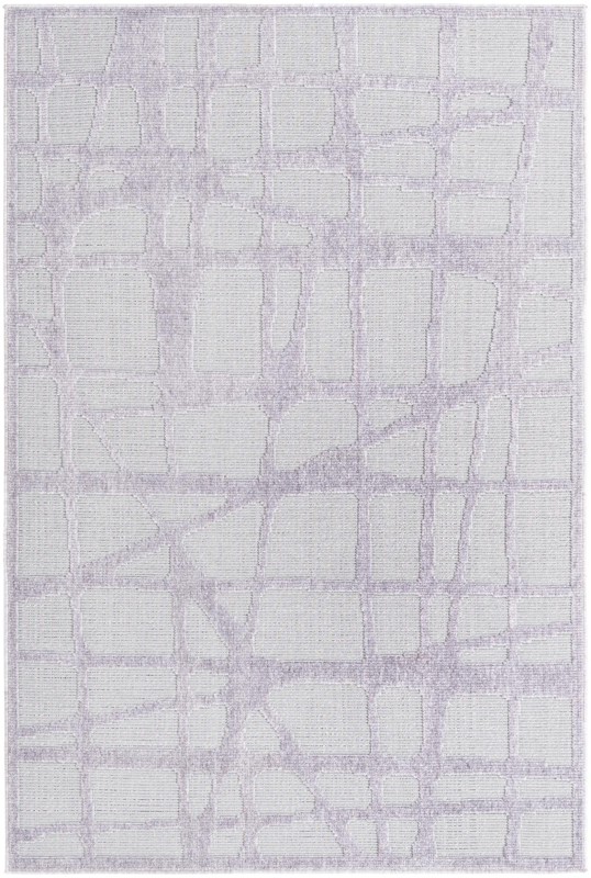 Easton · Grid Outdoor Rug, light gray and gray