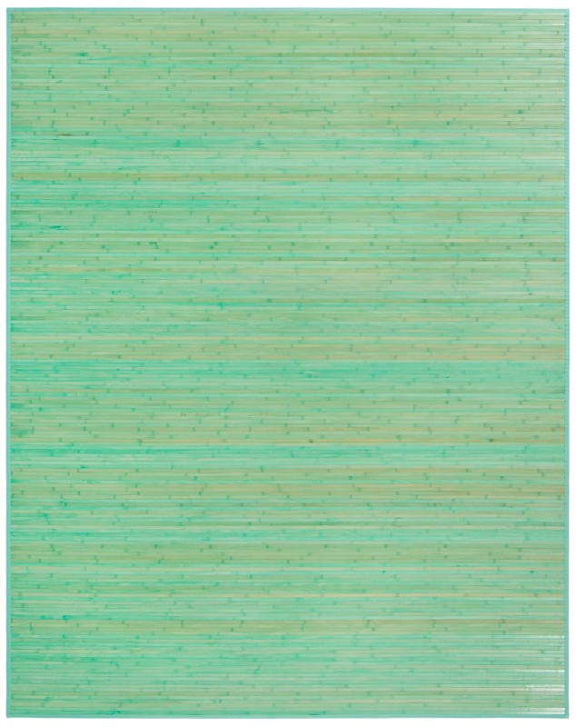 Nora · Striped rug, aqua