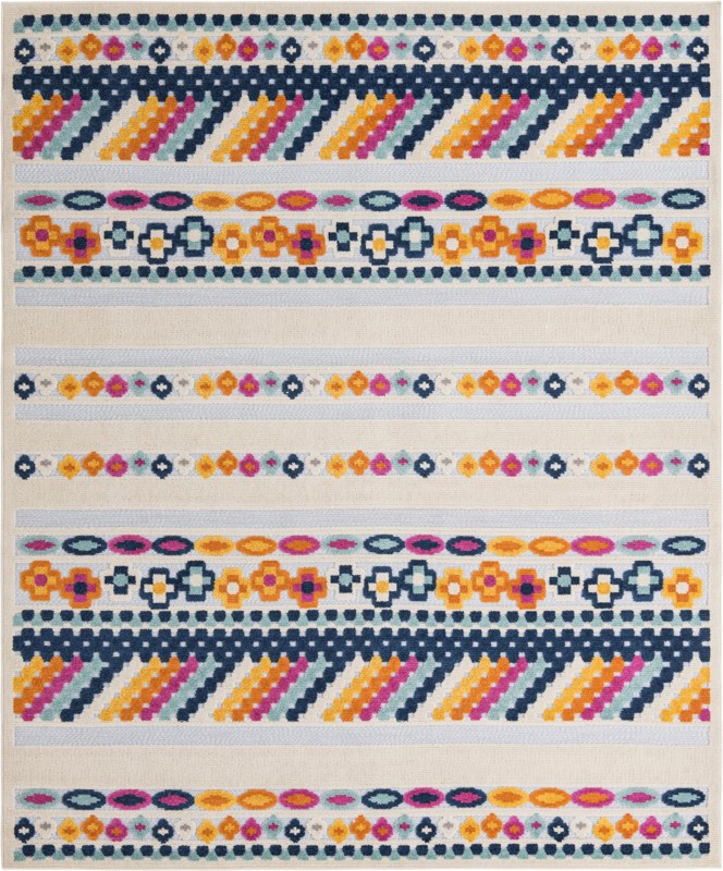7' 10 x 10' Tanner · Geometric Outdoor Rug, gray