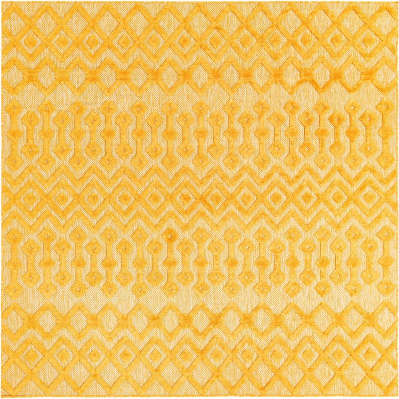 Creed · Chevron Outdoor Rug, yellow