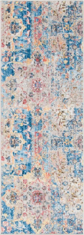 2' 2 x 6' Snowden · Floral / botanical rug, blue