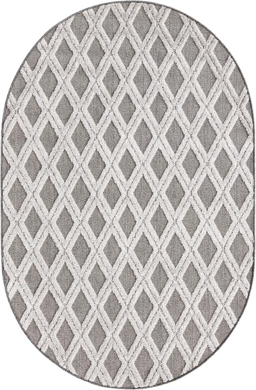 4' x 6' Goshen · Diamond rug, charcoal