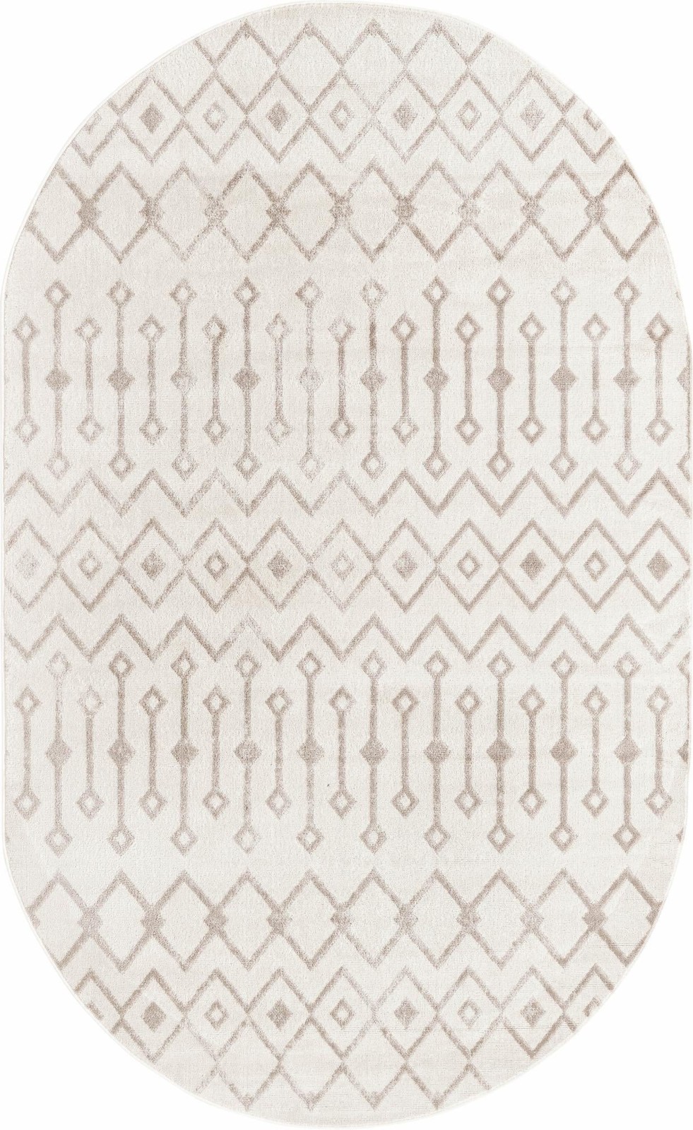 5' 3 x 8' Eugene · Diamond rug, pearl
