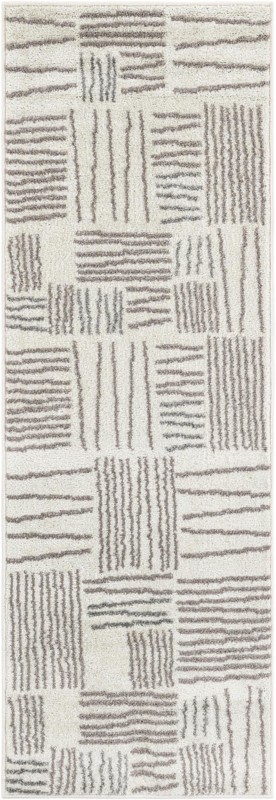 Snowberry · Geometric rug, ivory