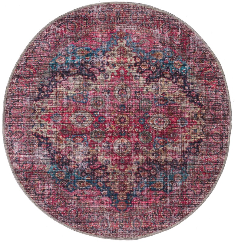4' x 4' Cleo · Medallion Washable Rug, multi