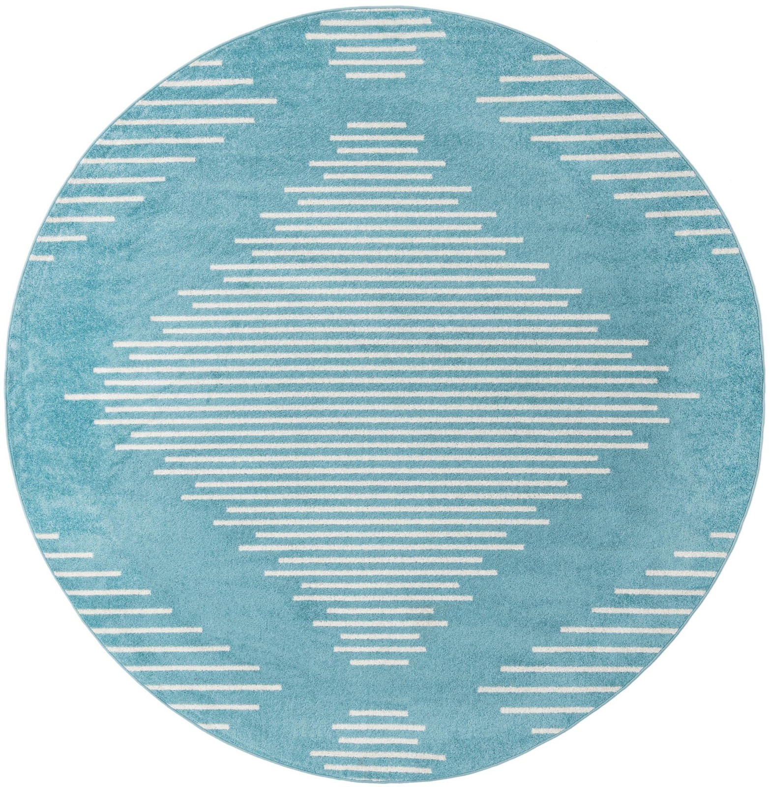10' x 10' Knox · Diamond rug, light blue