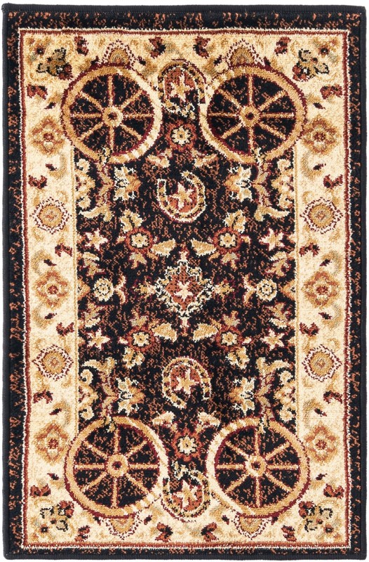 Tabor · Border rug, black