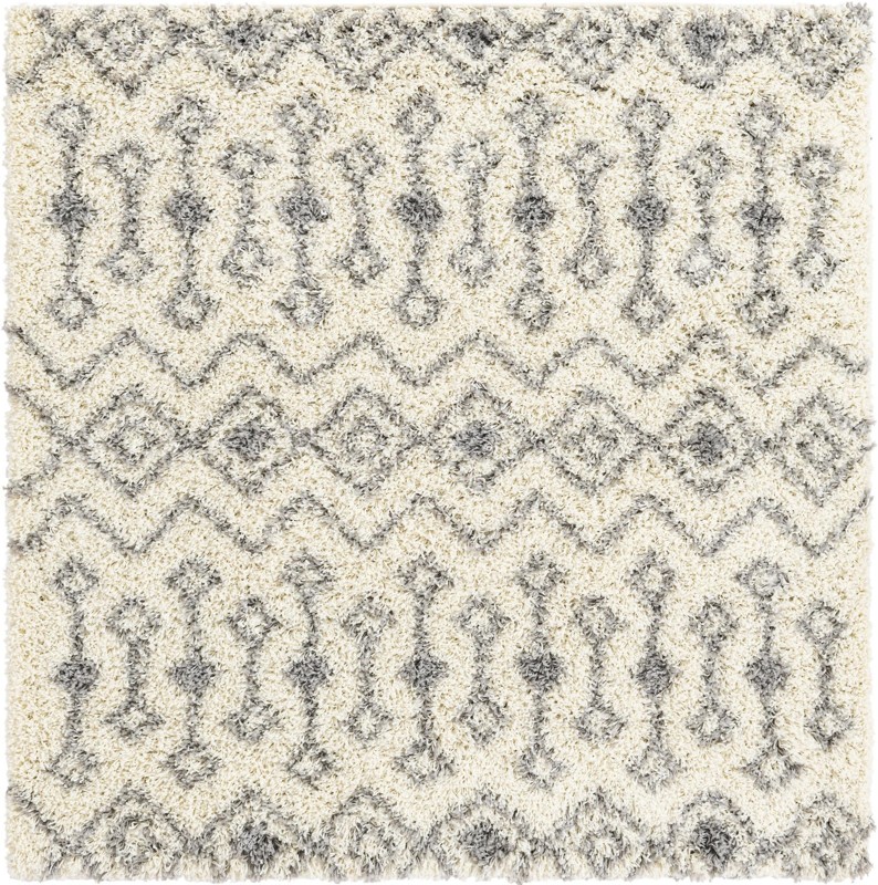 Bayley · Chevron Shag Rug, ivory