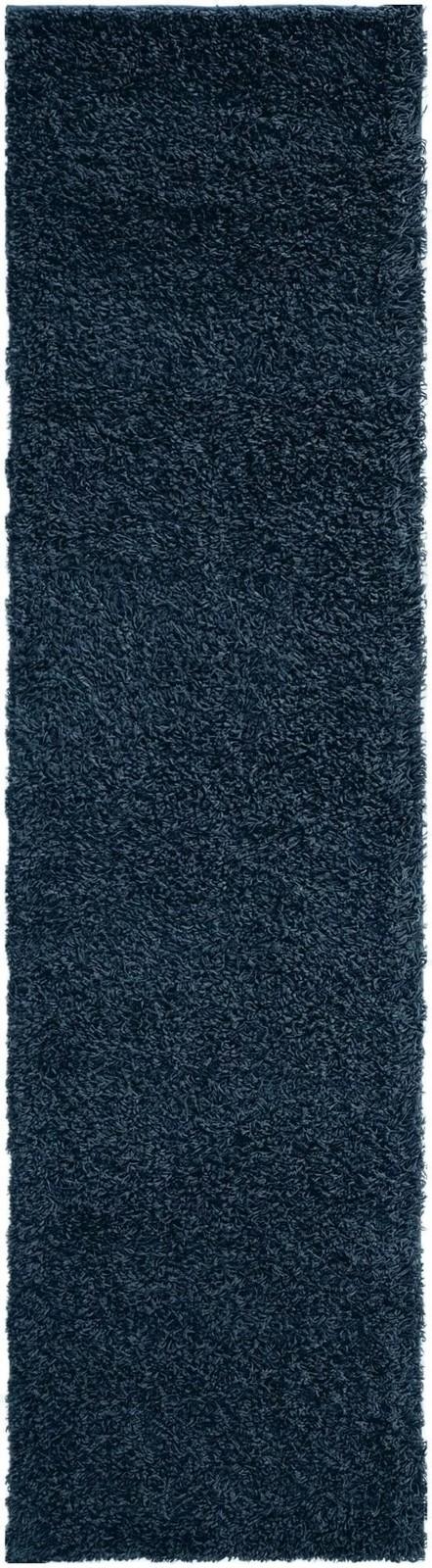 2' x 8' Jameson · Solid shag rug, sapphire blue
