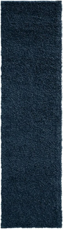2' x 8' Jameson · Solid shag rug, sapphire blue