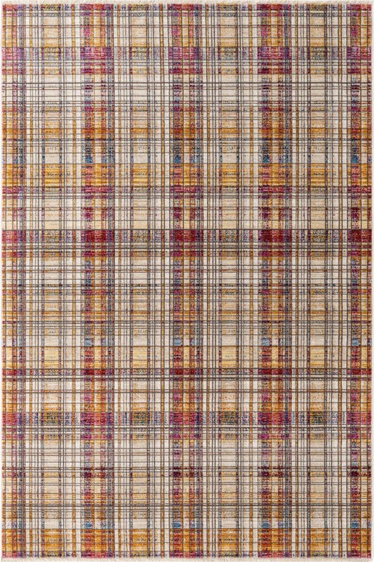 Pella · Plaid rug, multi