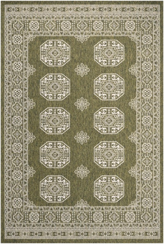 6' x 9' Kirkland · Geometric Outdoor Rug, green