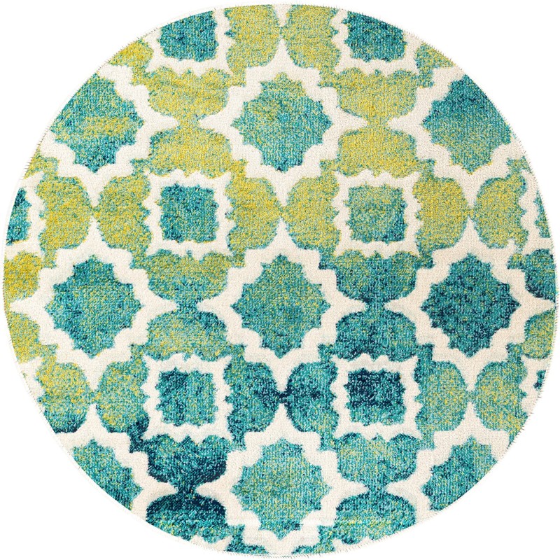 3' x 3' Morton · Geometric rug