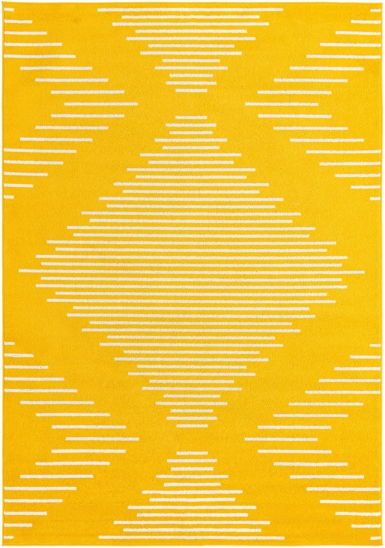7' x 10' Knox · Diamond rug, yellow