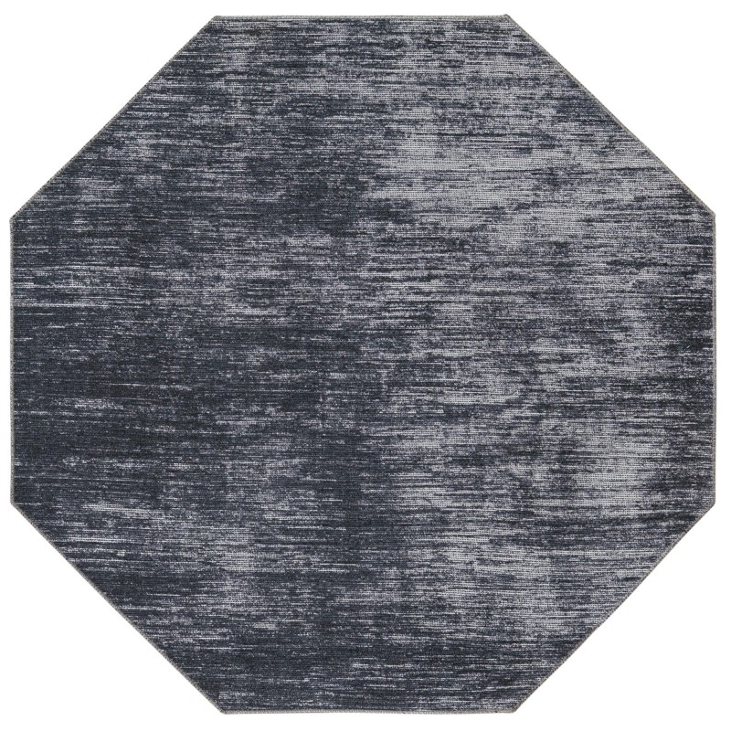 Prewitt · Linear abstract rug, black and ivory
