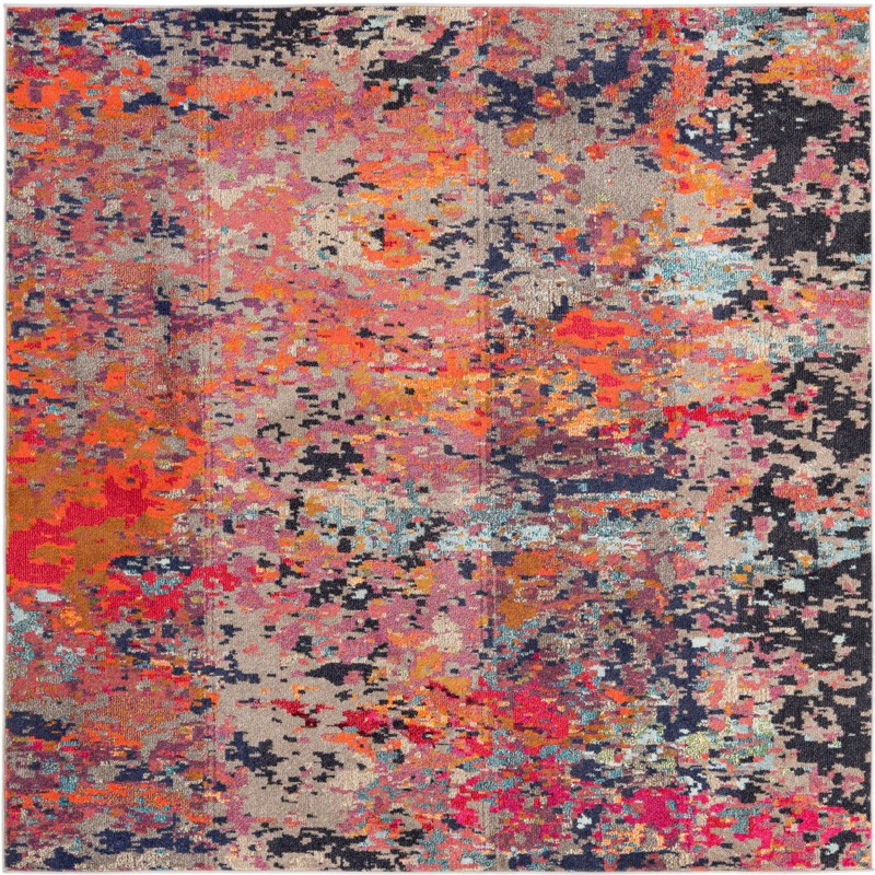 7' 10 x 7' 10 Rafferty · Abstract Washable Rug, multi