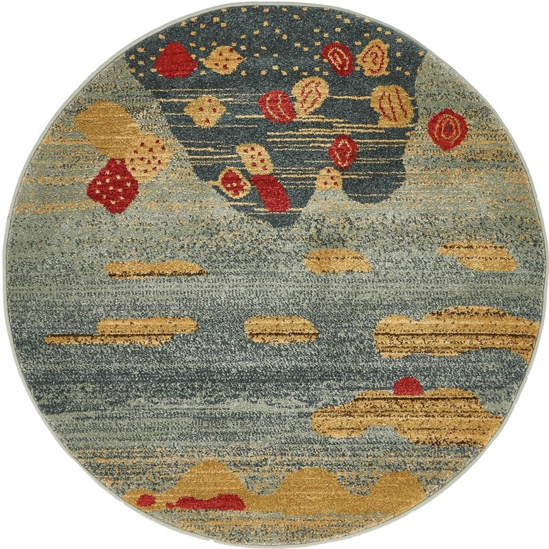 3' 3 x 3' 3 Quarles · Abstract rug