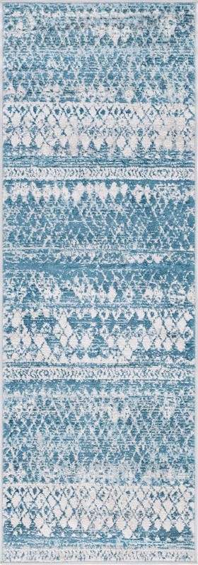 2' 2 x 6' Collier · Diamond rug, blue